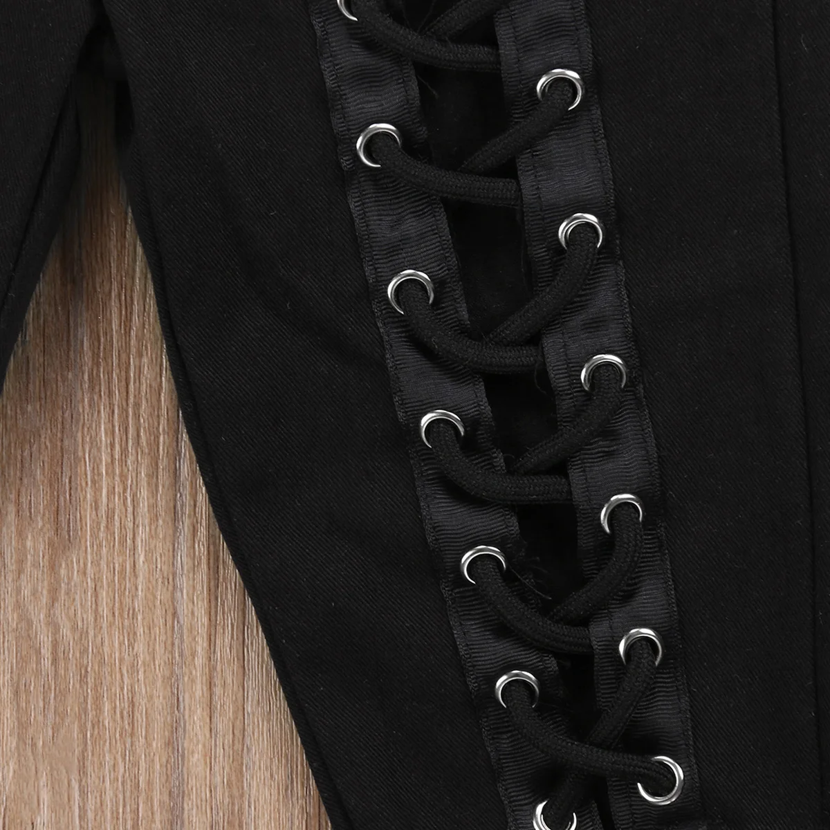 Топы для девочек брюки без рукавов джинсы с вырезами повязка на голову одежда