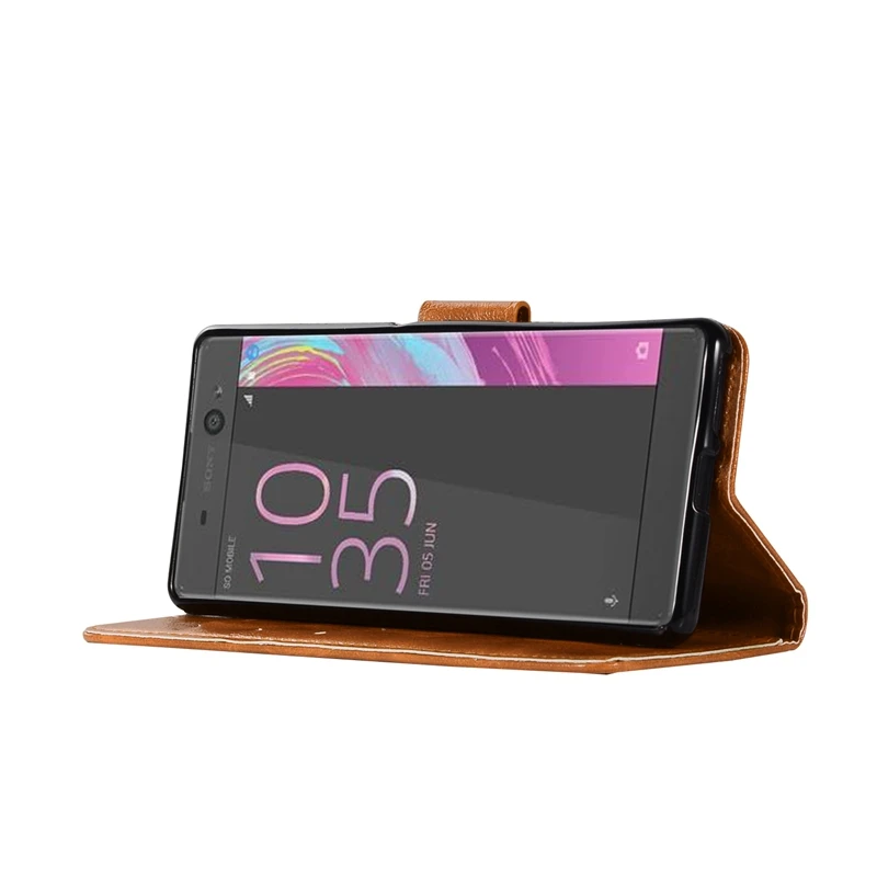 Для Sony Xperia L1 чехол Роскошный мягкий ТПУ и кожаный бумажник флип для телефона G3311