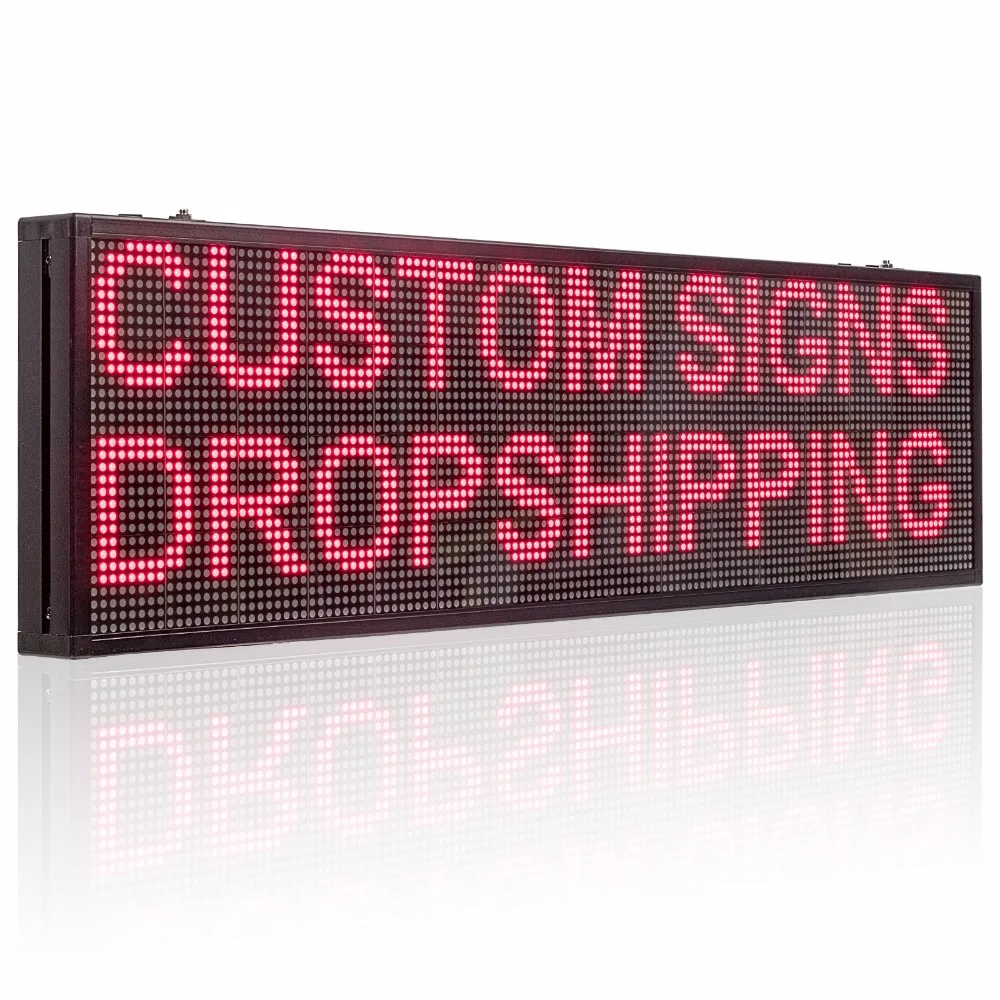 

100cm WIFI LED ligns indoor 32*128Pixel display programmable advertising display board Red scrolling message coffee bar store