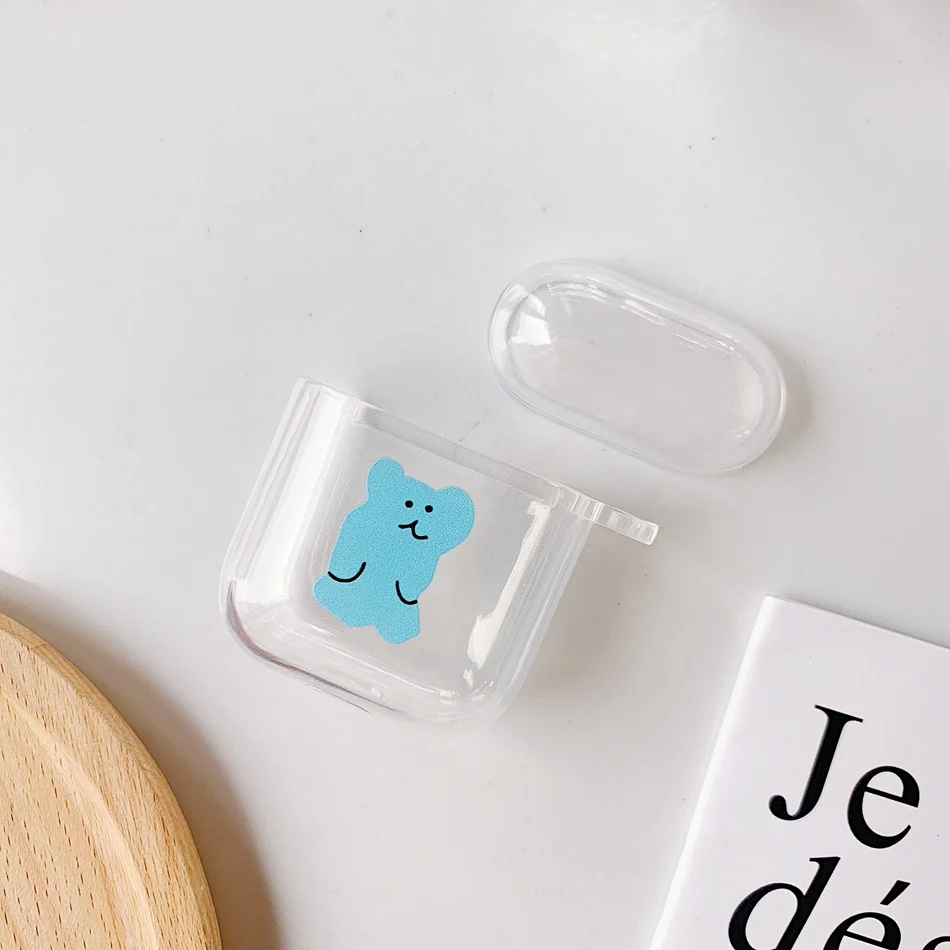 Медведь беспроводной чехол для наушников для Airpods Iphone чехол s ТПУ милый силиконовый чехол для Airpod беспроводной Bluetooth протектор зарядки Etui