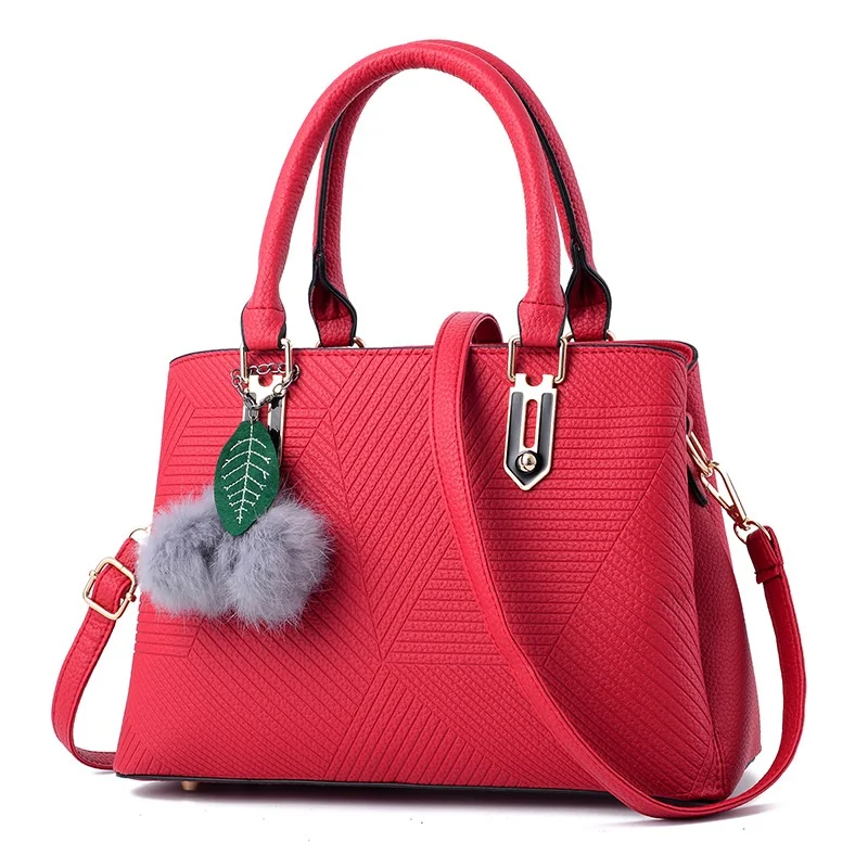 Из искусственной кожи Для женщин Сумки меха мяч женский классическая сумка через