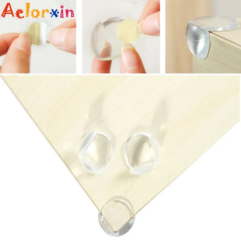 Protector de silicona de seguridad para ni&ntilde;os y beb&eacute;s, cubierta de protecci&oacute;n para bordes de esquina de mesa, anticolisi&oacute;n, 8 unids/lote-2