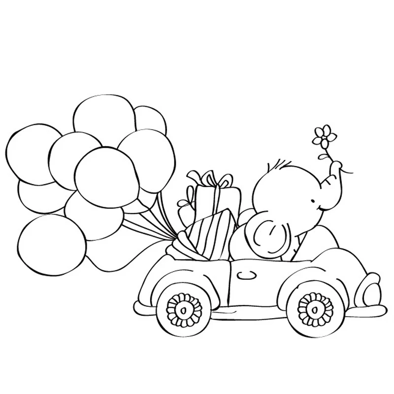 Набор прозрачных силиконовых штампов для скрапбукинга/фотоальбомов