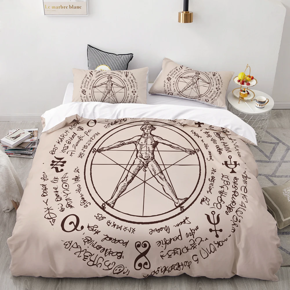 3D Duvet Cover Set Queen/King/Europe/Custom,luxury Bedding Set,Quilt/Blanket Cover Set,Bedclothes retro octagonal star,drop ship
