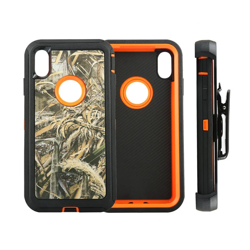 Прочный двухслойный защитный бронированный чехол для iPhone 6 6s 7 8 Plus X XS MAX XR Heavy Duty