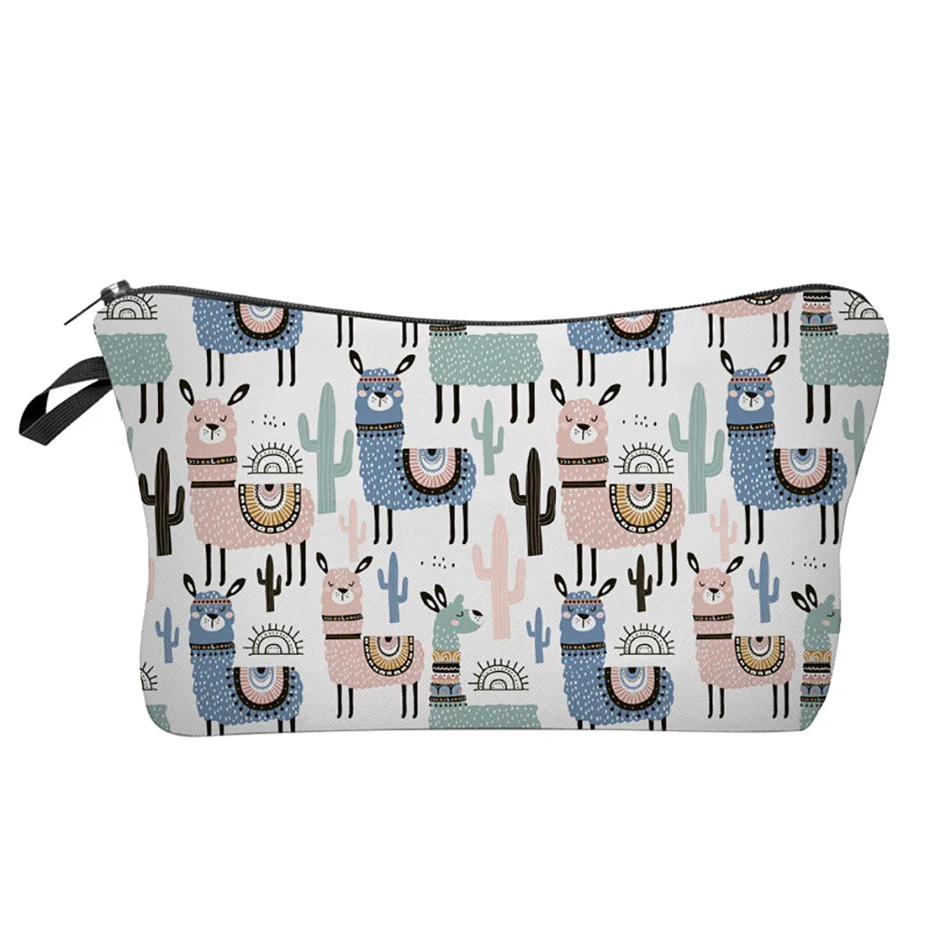 2019 новая портативная Женская сумочка для косметики холст с буквенным принтом