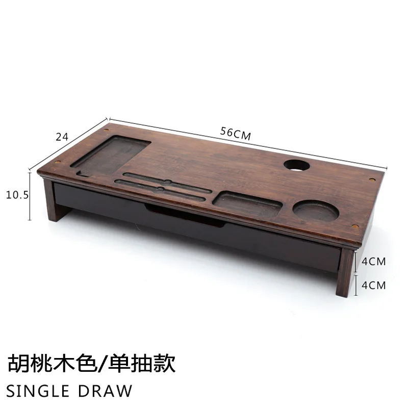 Бамбуковая стойка для дисплея компьютера подставка из массива дерева высоких