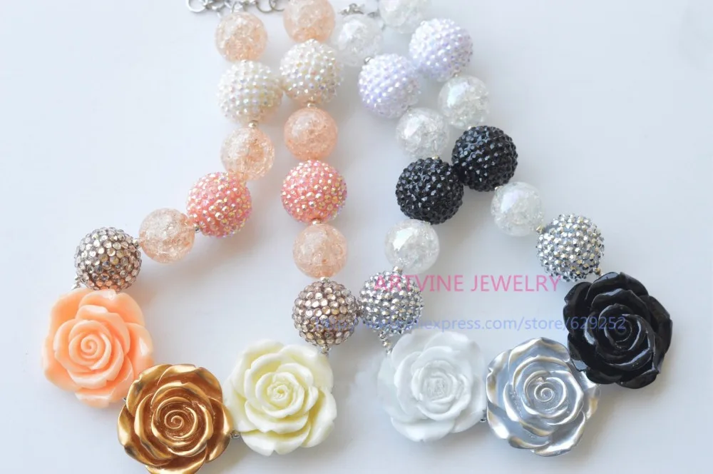 2 шт. вида стилей кремового золотого и персикового цвета бисерное ожерелье омбре