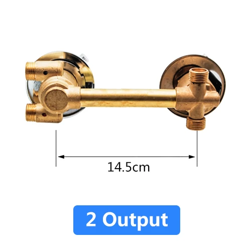 2ways 14.5cm screw 2/3/4/5 способ Выход латунный душевой клапан смеситель Термостатический смеситель для душа переключающий клапан Управление душевая кабина смеситель для кухни - Цвет: 2ways 14.5cm screw
