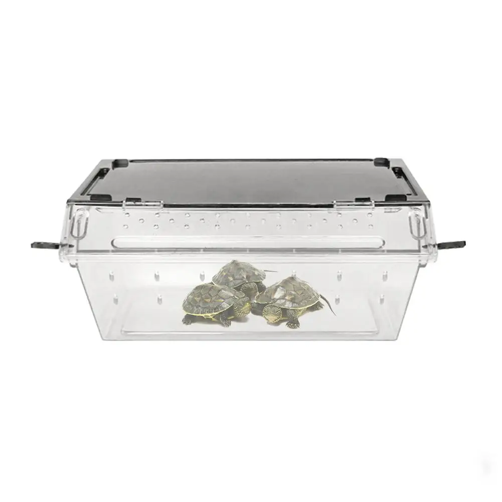 Топ продаж ящик для рептилий террариум прочный прозрачный акриловый Разведение