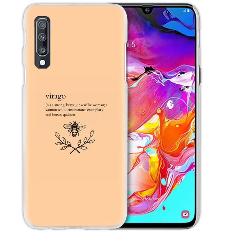 Слова и узорами чехол для samsung Galaxy A50 A70 A80 A20e A60 A40 A30 A20 A10 A8 A6 плюс A9 A7 жесткий чехол для телефона из поликарбоната с Coque