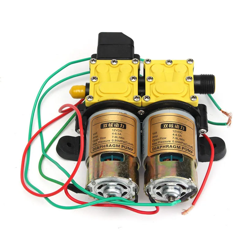 Фото 8LPM DC 12V Мембранный автомобильный водяной насос мойка самовсасывающая высокого 8LPM DC 12V Мембранный автомобильный водяной насос мойка самовсасывающая высокого