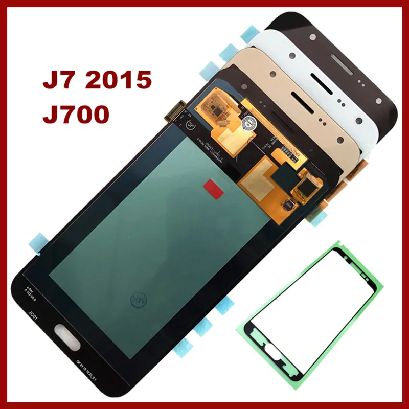 Супер AMOLED 5 &quotЖК дисплей для SAMSUNG Galaxy J7 2015 J700 ЖК кодирующий преобразователь