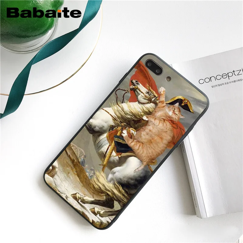 A8 Babaite Leonardo da Vinci Мона Лиза ПЭТ кошка художественная эстетика PhoneCase для iphone 11 Pro 11Pro Max 8 7 6 6S Plus X XS MAX 5S SE XR - Цвет: A8