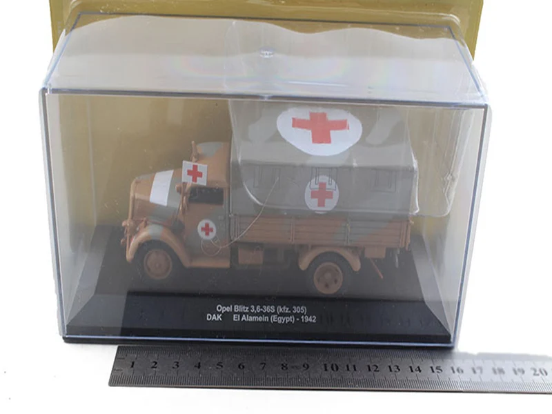 1/43 бутик копия OPEL Blitz-1942 скорая помощь дисплей Коллекция Модель сплав литье под давлением старомодный светильник военный автомобиль