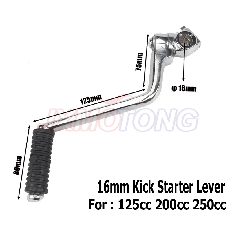 

16mm Kick Starter Lever for CG 125cc 200cc 250cc Engine dirt pit bike off road motorcycle Motocross free Shipping