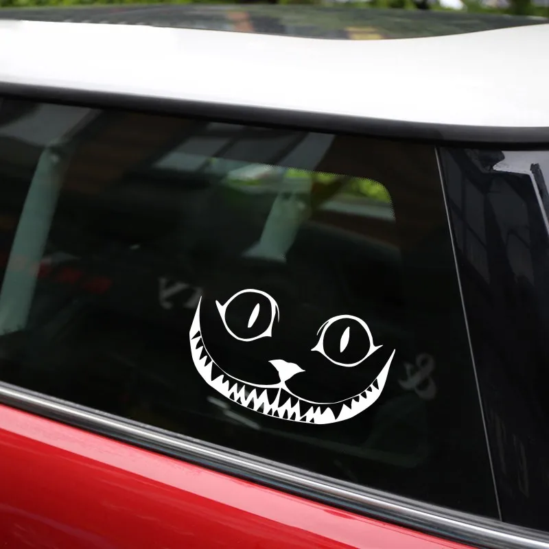 Cunymagos Cat Growl Smile Face Halloween Horror Vinyl Car Sticker Window Decoration Decal Styling Stickers 15.2*8.9CM | Автомобили и