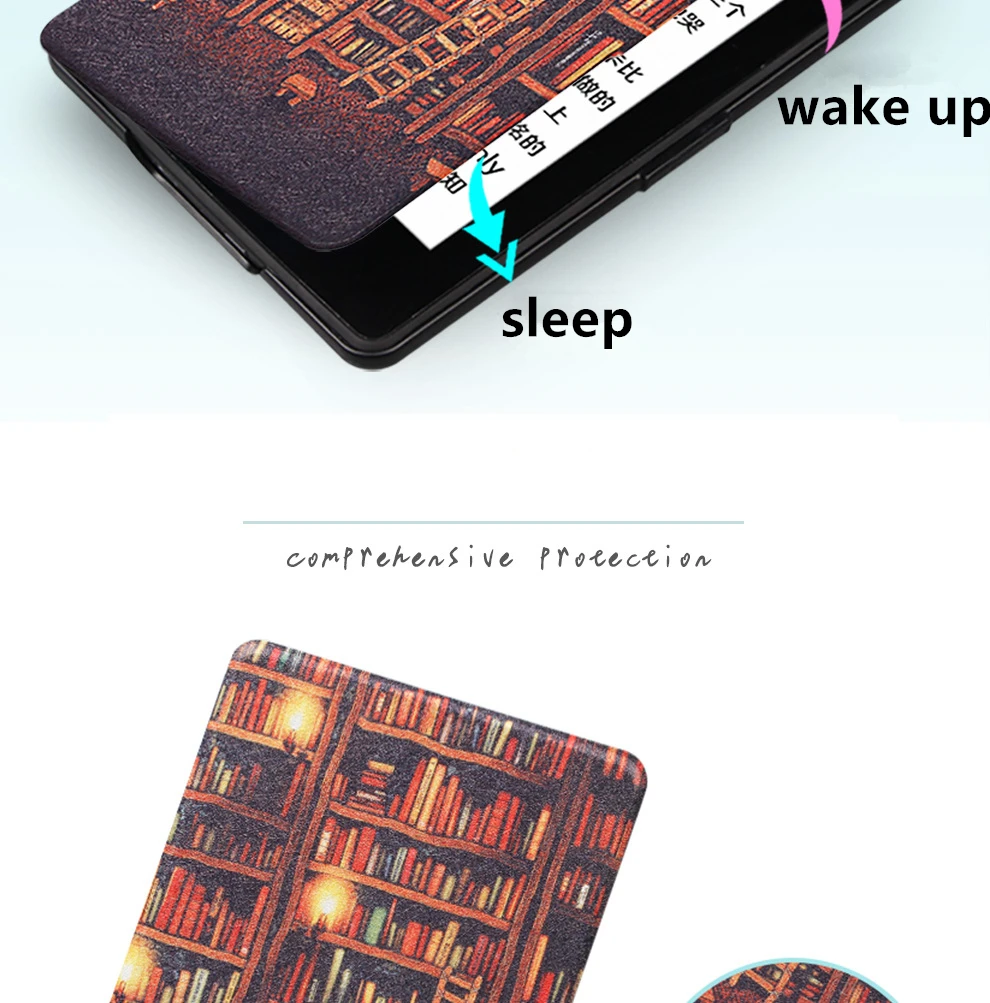 Горячая Kindle чехол с подставкой для запястья для Amazon Kindle Paperwhite 1 2 3 смарт-чехол для 6 дюймов E-reader Tablet Case