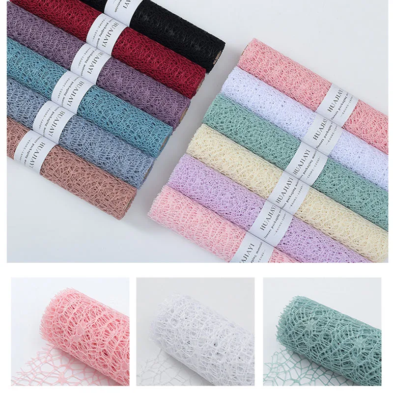 OpenworkMesh Высококачественная Цветочная бумага марлевый мешок роза большой цветок