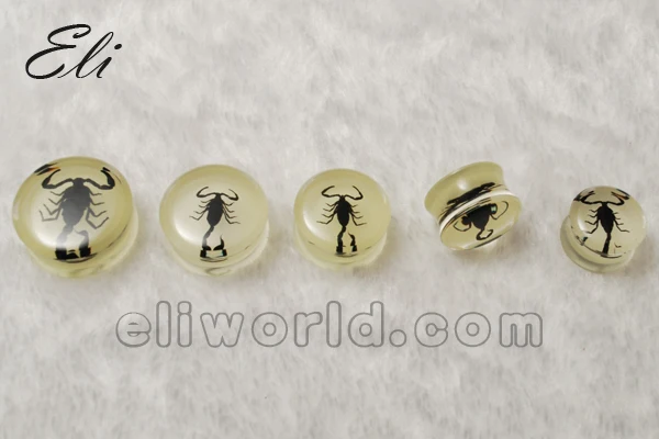 Retail 1 PC Sold As Piece 16-24mm Acrylic Black Double Flared Flesh Ear Stretcher Expander Plugs Body Piercing Jewelry | Украшения и