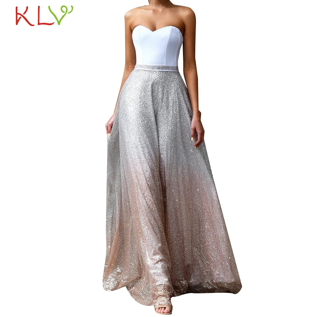 Женское летнее платье с блестками сексуальное элегантное вечернее длинное для
