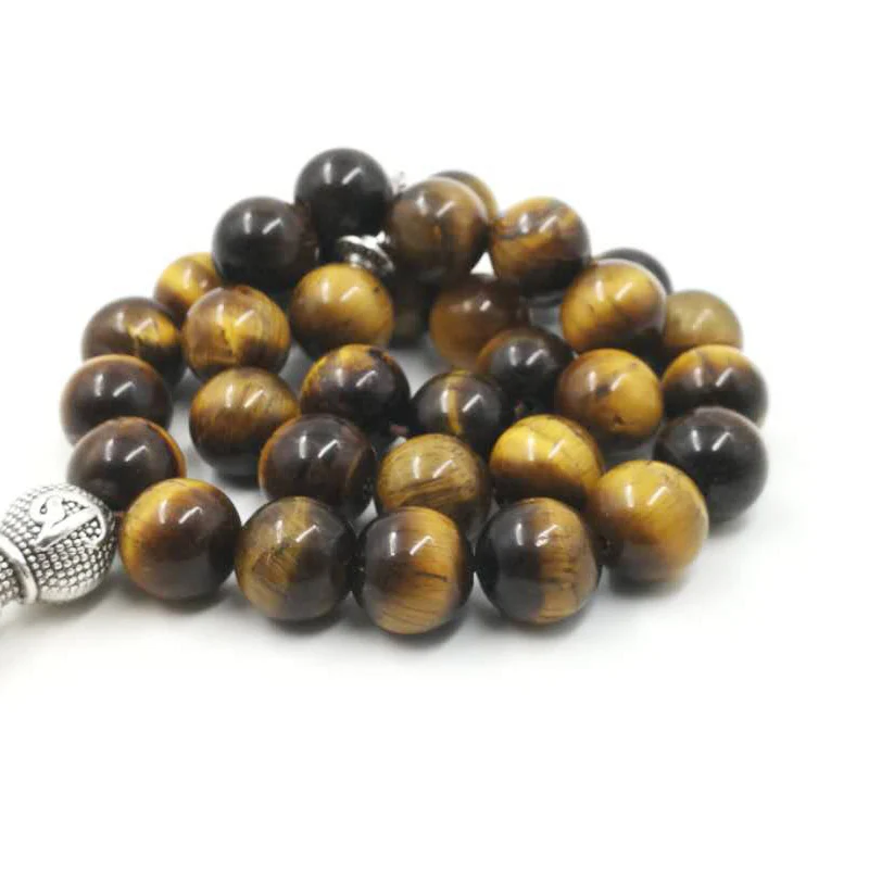 Новый стиль мужской Tasbih 2019 стильный тигровый глаз натуральный камень