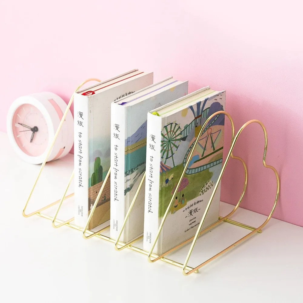 1 шт. золотистый/розовое золото в форме сердца гальванизированный Настольный