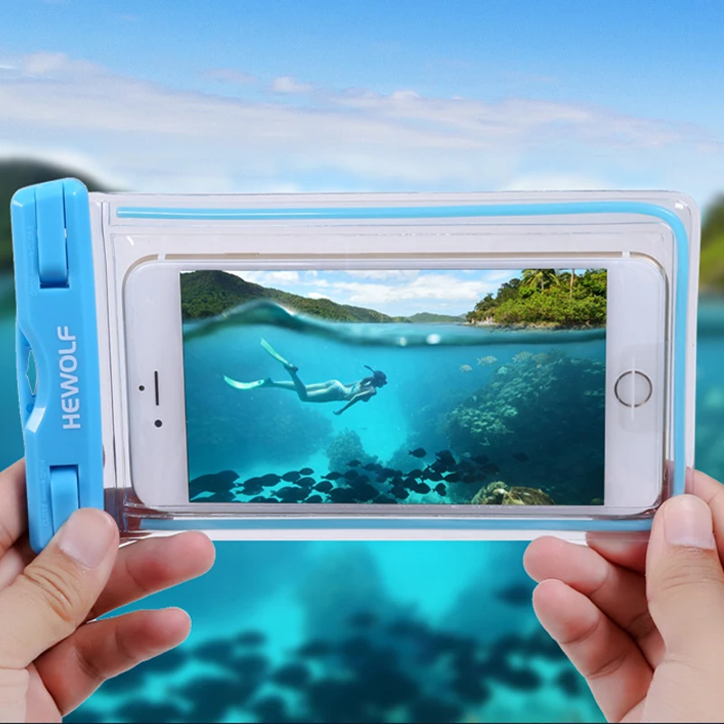 Hewolf водонепроницаемый чехол для телефона со светящимися подводными переносными