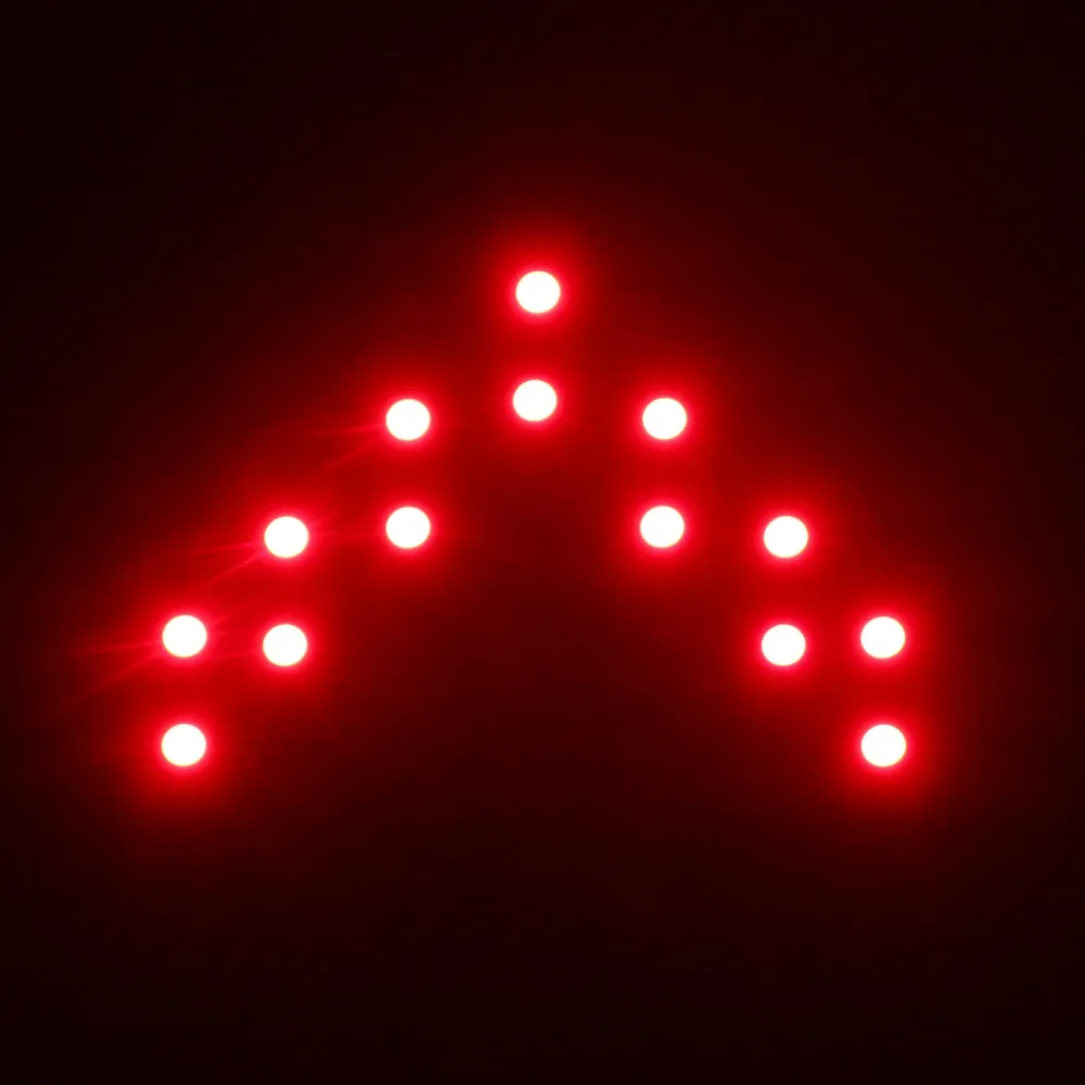 1 шт. Универсальная автомобильная желтая панель со стрелкой 14 SMD светодиодный