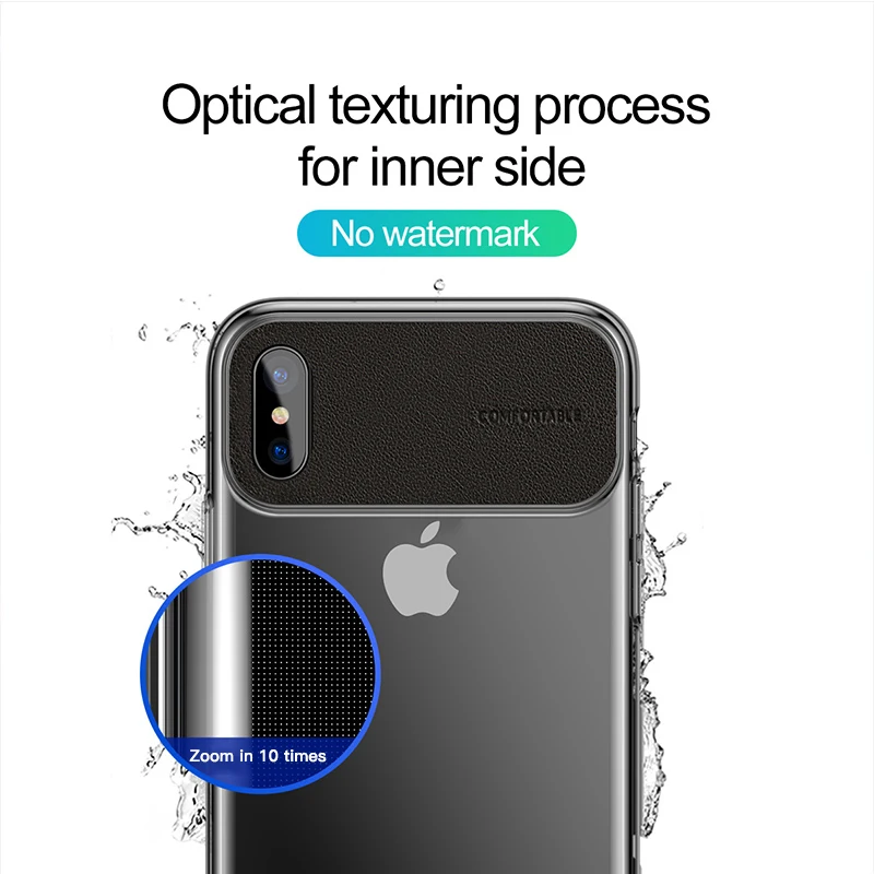 Чехол для телефона Baseus для iPhone Xs Max, Xr, X, S, R, Xsmax, Роскошный ультра тонкий чехол из искусственной кожи, чехол-накладка для iPhone X, Max, Fundas