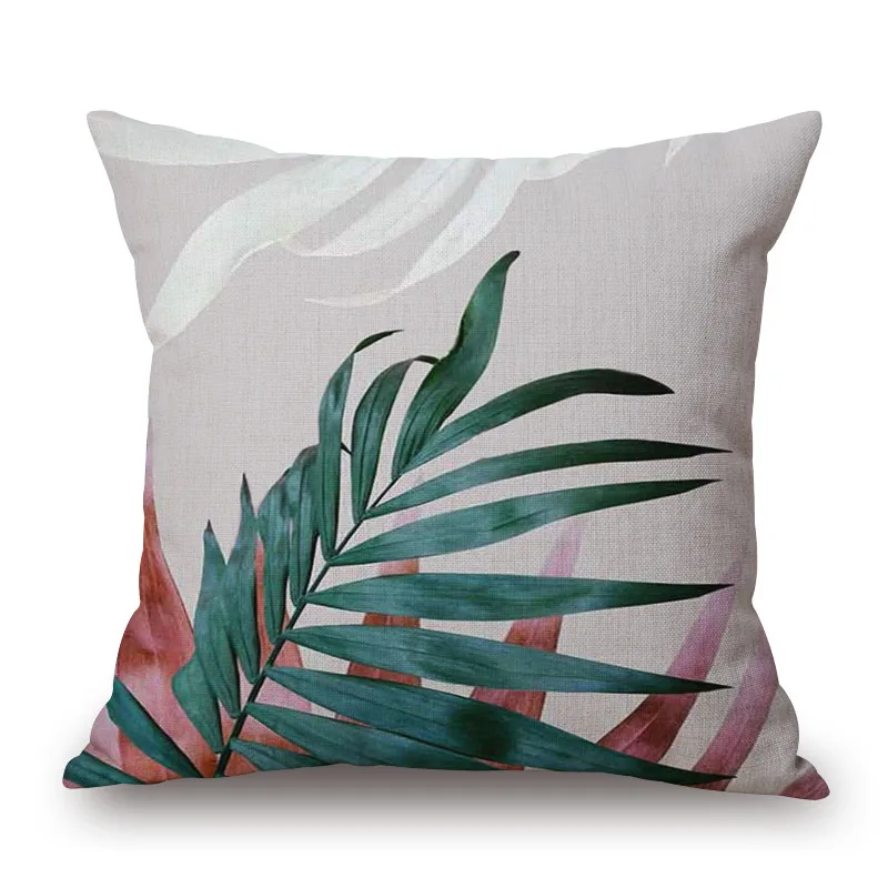 Северное растение capa de almofada кавычки наволочка с листьями и шезлонг для подушки