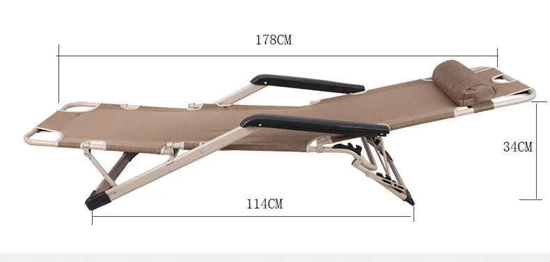 

4in1 folding chairs beach chairs portable camping bed for outdoor Lodging bed reclining chair for Pregnant woman Thick sq
