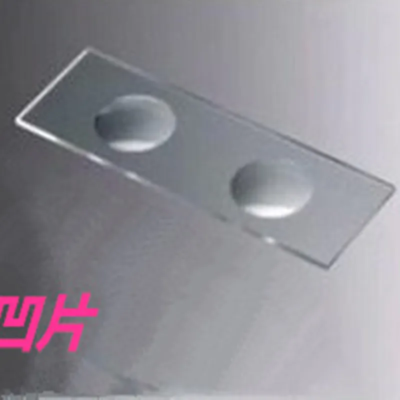 5 шт. стекла многоразового использования Двойной Вогнутый микроскоп пустые