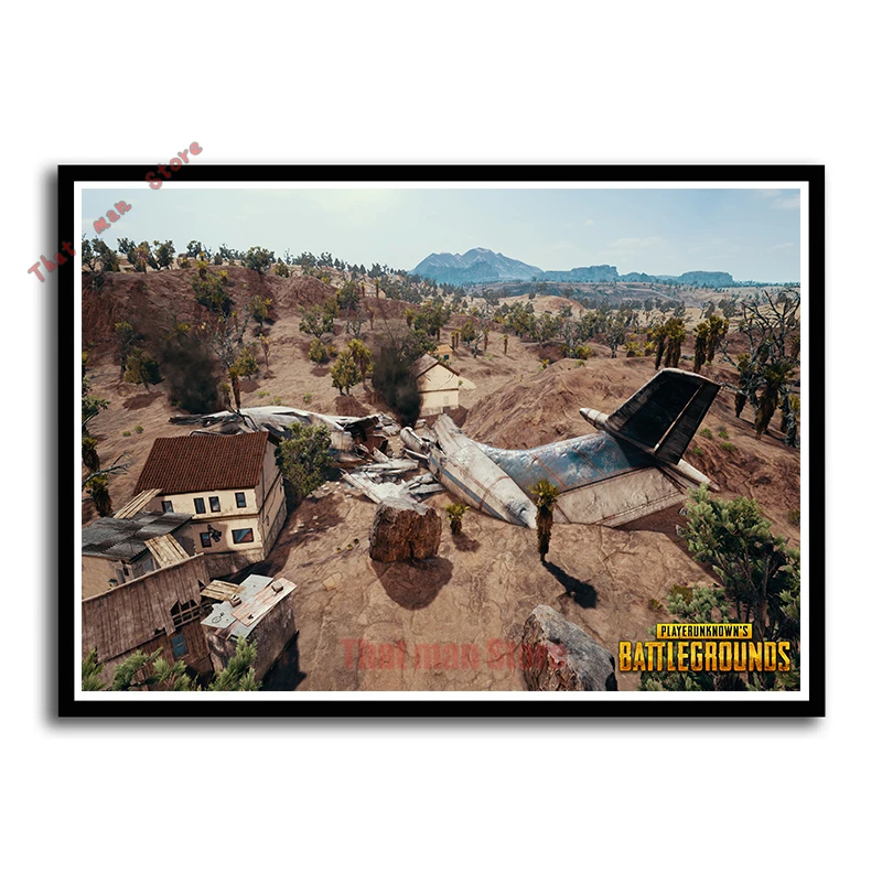 Горячие игры PLAYERUNKNOWNS BATTLEGROUNDS печать высокой четкости белый картон плакат