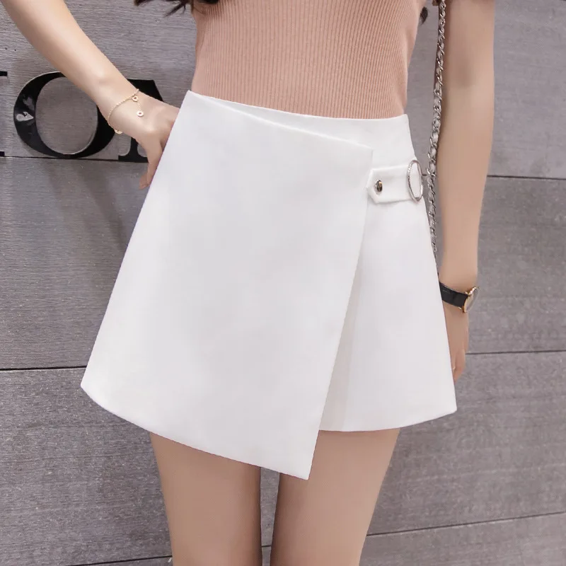 La MaxZa Chiffon Wild Culottes Summer Shorts for Women Home High Waisted Casual Short Feminino Zipper Fly Korean Woman | Женская одежда