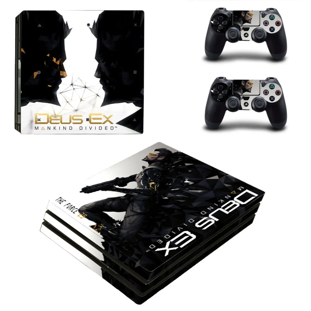 Deus Ex Mankind Divided наклейка PS4 Pro кожи наклейки для Sony PlayStation 4 консоли и контроллеры
