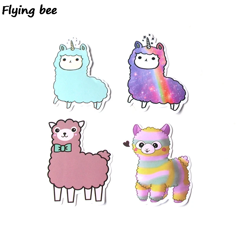 Наклейки Flyingbee альпака водостойкие 18 шт. | Электроника