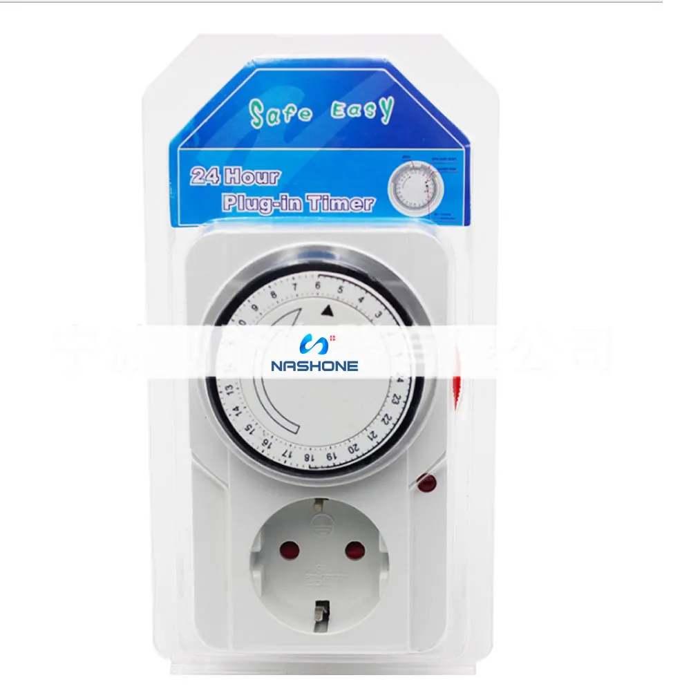 EU/US/UK ручной механический таймер розетка 230V Таймер Энергосберегающие защитное