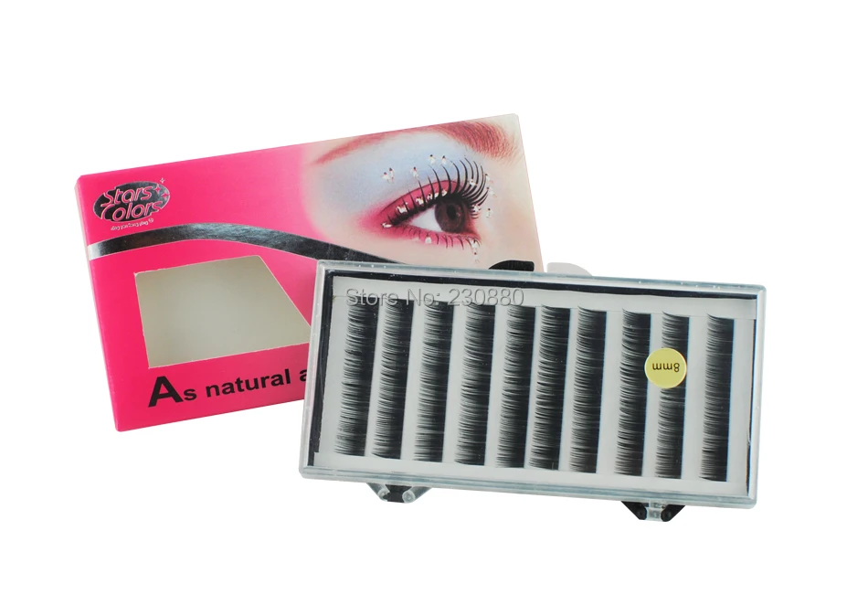 

Hot Hot , high quality black 10 lines silk single eyelash extension from korea