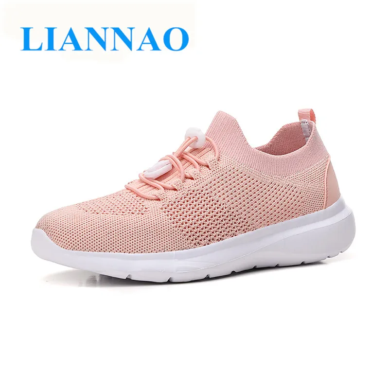 Fashion Women Casual Shoes Breathable Mesh Ultralight Sneakers High Quality Sock chaussures femme 2019 | Обувь