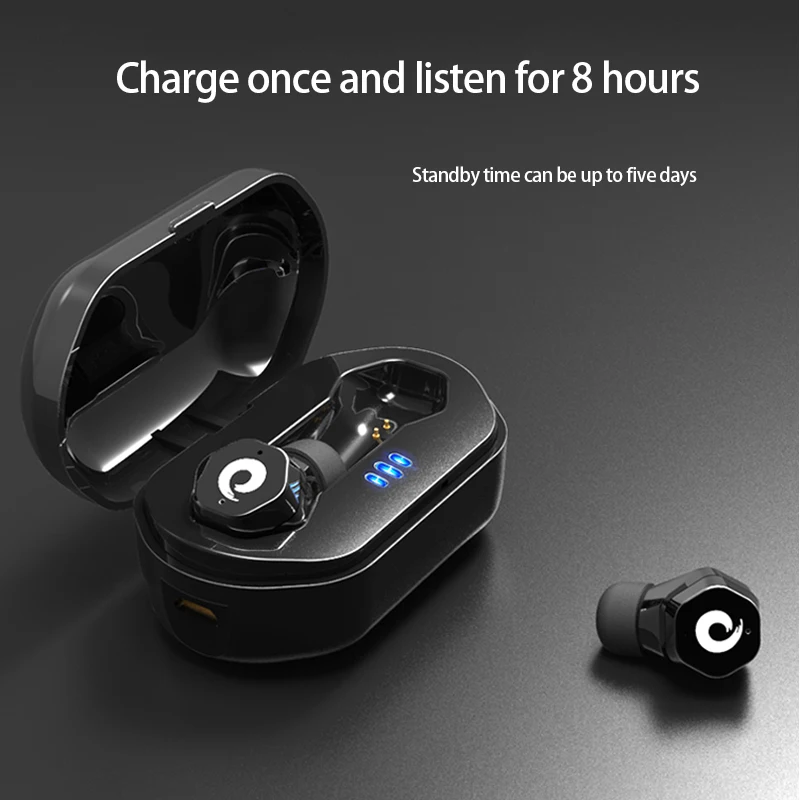 Новые наушники F8 Bluetooth 5 0 3D стереонаушники беспроводная гарнитура мини-наушники