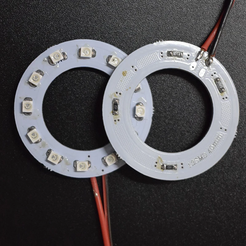 2 шт х автомобильная светодиодная головная светильник 40 мм 3528 12 светодиодов SMD