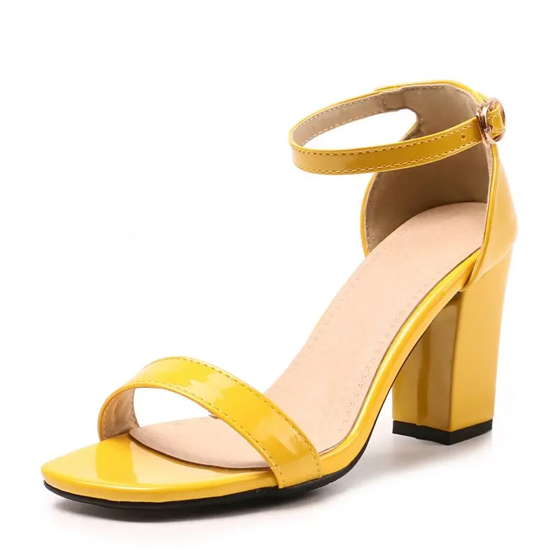 Женские босоножки на высоком квадратном каблуке 8 цветов|Боссоножки и сандалии| |