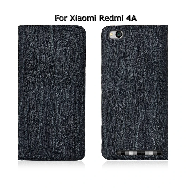 Дерево Текстура натуральная кожа Магнитный чехол для телефона для Xiaomi Redmi 4 4A 4X5 5A 6 6A 7 Pro Plus откидной Чехол-подставка