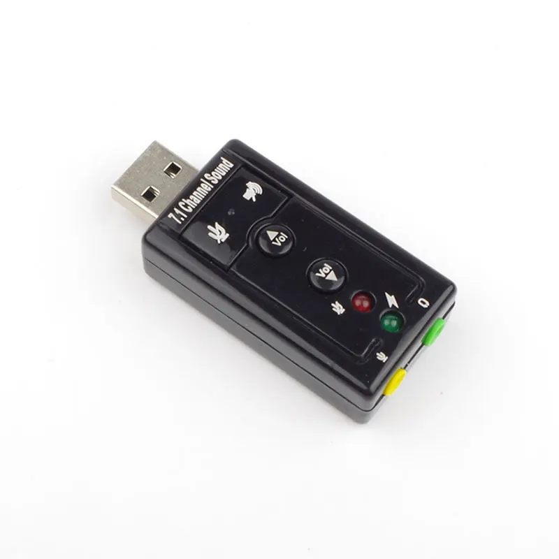 7 1 Внешняя USB звуковая карта канал 3D аудио адаптер конвертер + 3 5 мм гарнитура