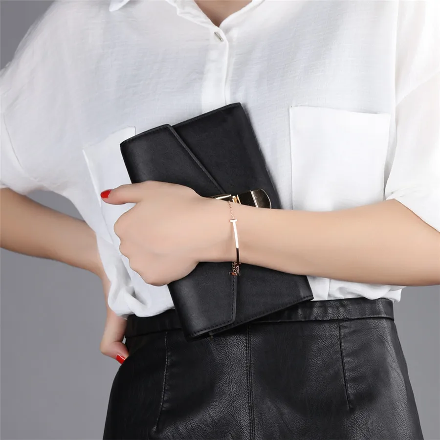 Браслет цепочка из титановой стали с надписью O|chain bracelet|bracelet lettertitanium steel |