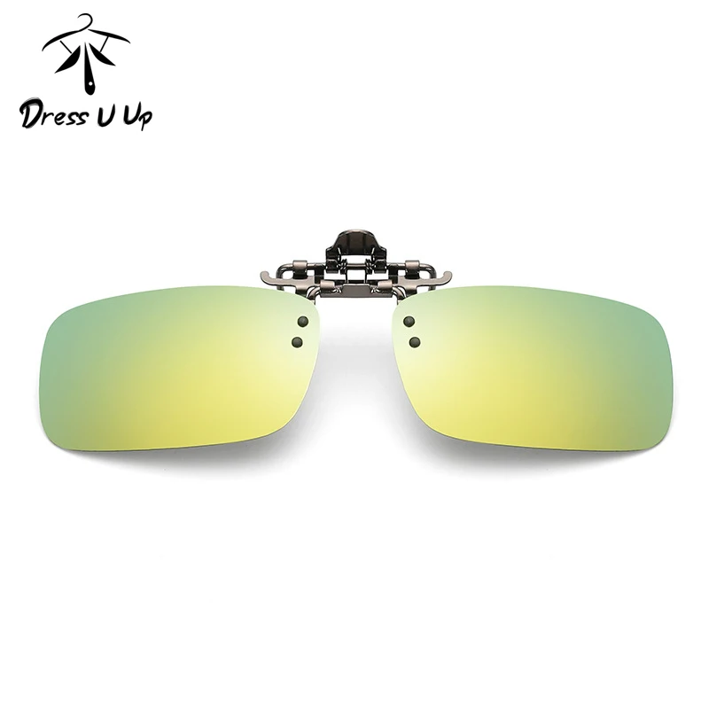 DRESSUUP Высокое качество клип на солнцезащитные очки Квадратные поляризованные