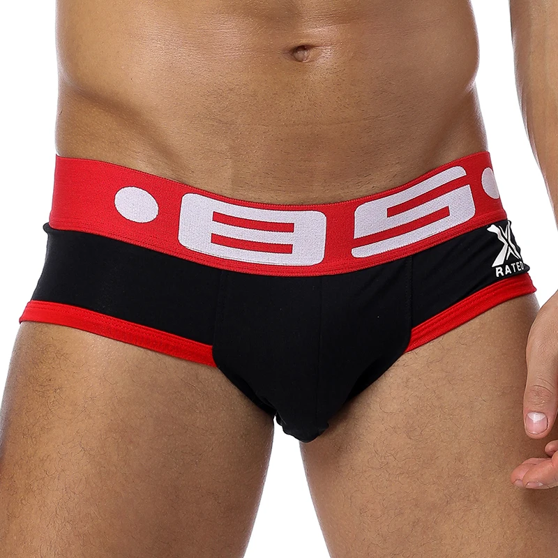 BS Brand Men Underwear Jockstraps Sexy Low Rise Thongs G-Strings Cotton Gay Breathable Male Penis Pouch Brief Bikini |