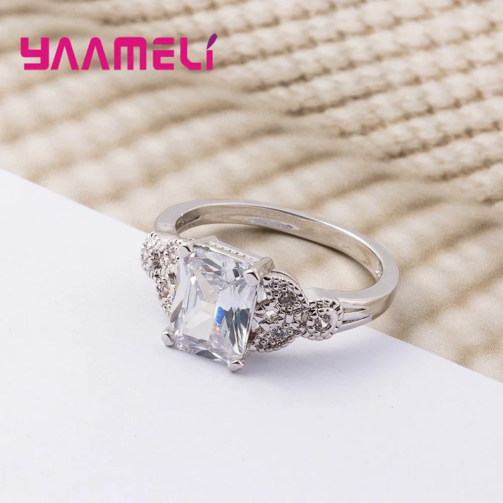 Популярные роскошные кольца на палец с хорошим фианитом для женщин трендовые 925