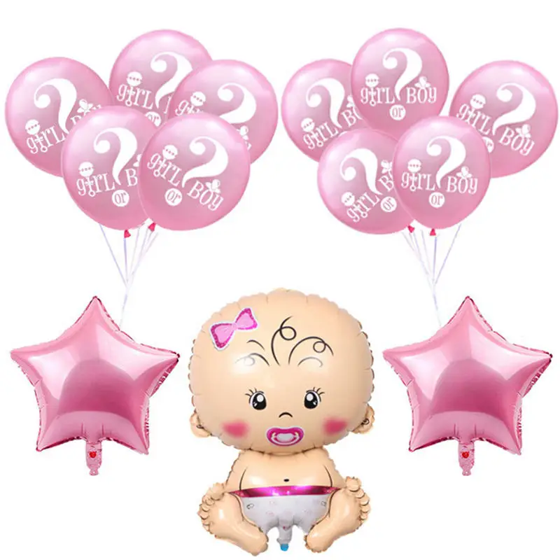 Пол раскрывает вечерние украшения Воздушные шары комплект Большая фольга